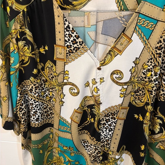 Versace Inspired Blouse - Picture 3 of 3